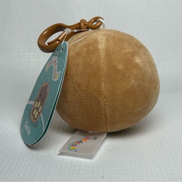 NWT 3.5'' Squishmallows Food Danilo as Toast Clip On Keychain - Picture 4 of 5